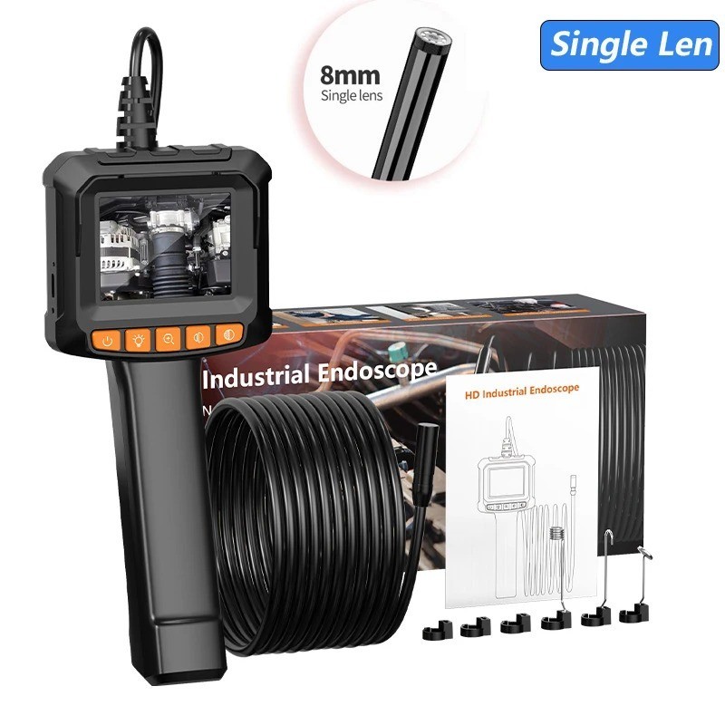 Industrial Endoscope Camera 4.3 «Single Dual Lens HD 1080P Car Inspection New