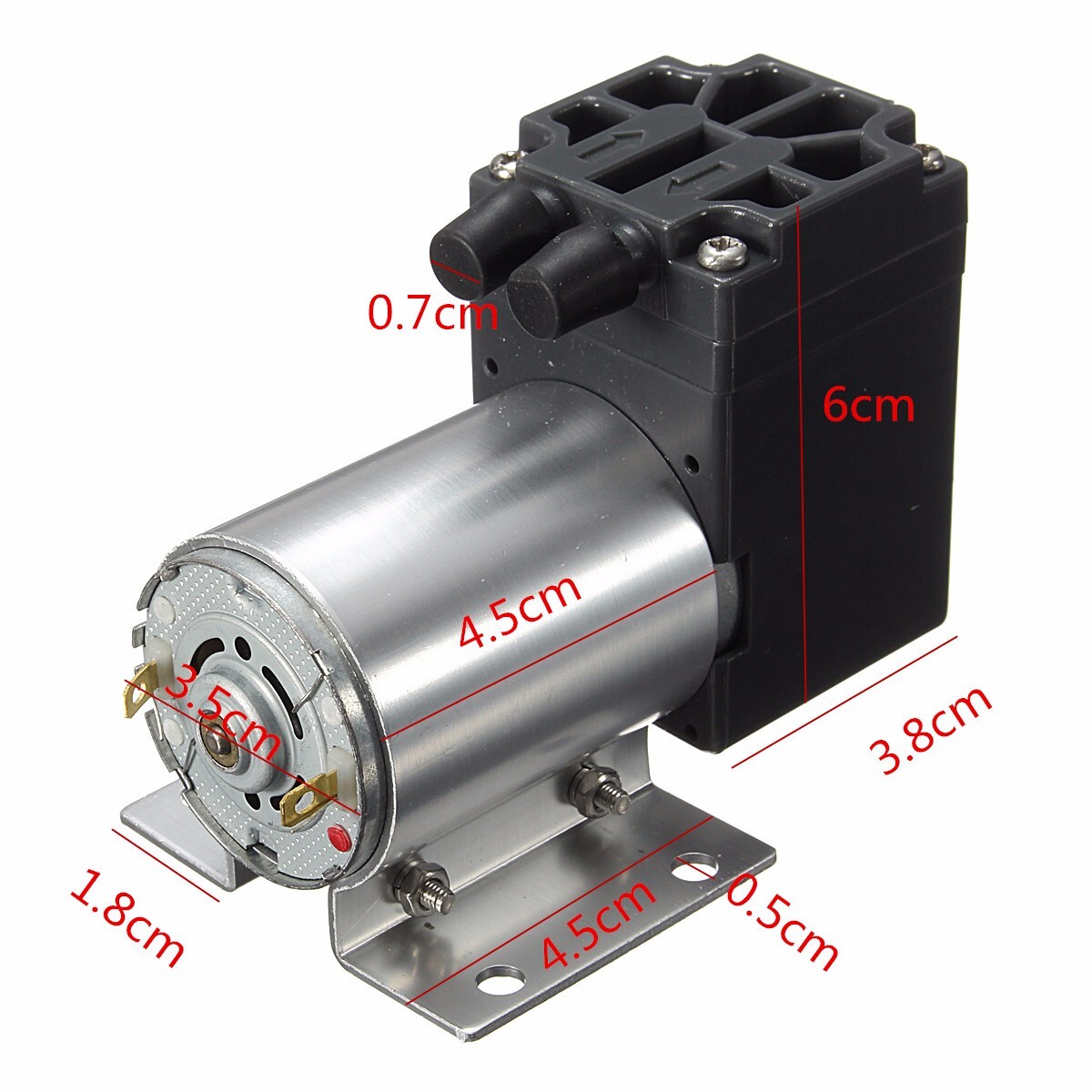 DC 12V Mini Vacuum Pump Negative Pressure Suction Pump 5L/min 65kpa With Holder