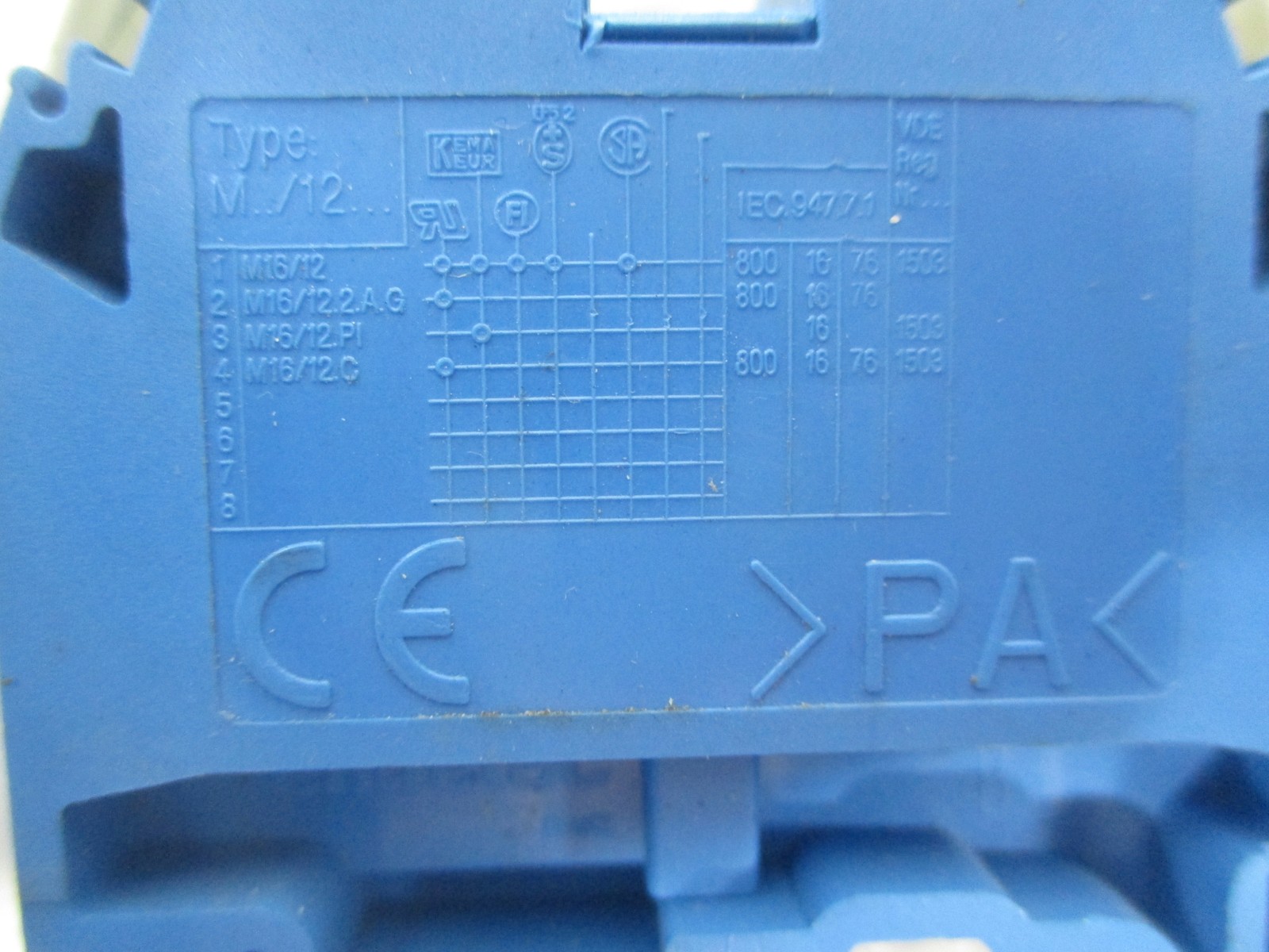 ENTRELEC M…/12 TERMINAL BLOCK BLUE NSNP