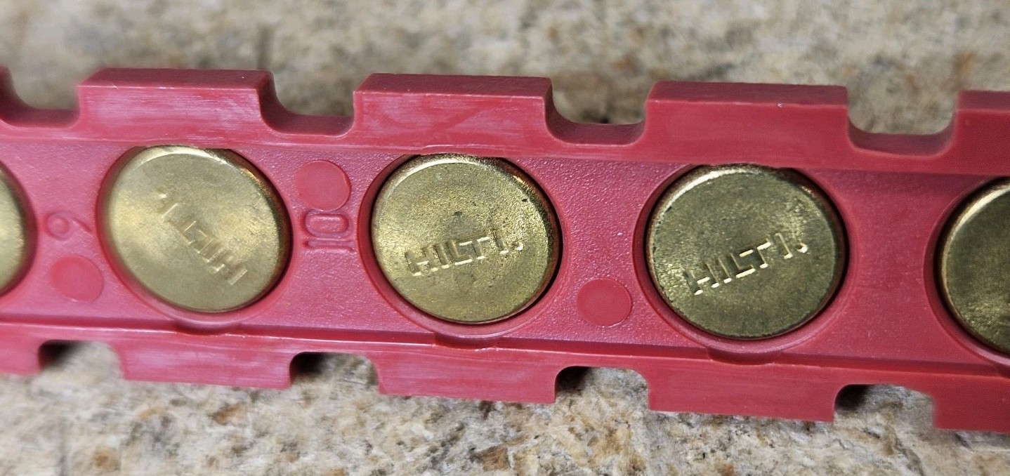 HILTI 6.8/11 M10 powder cartridges .27 cal – red – 50353 – 10 strips – 100 shots