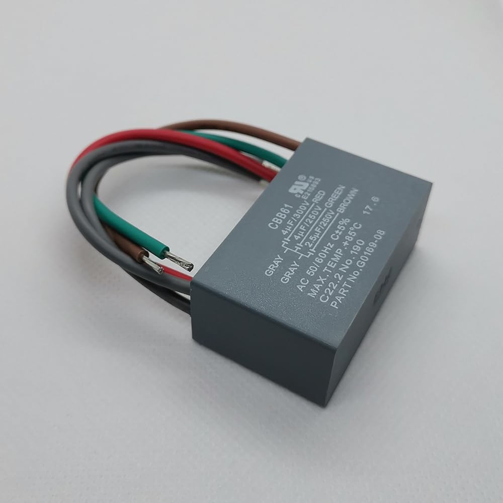 CBB61 5Wire Ceiling Fan Capacitor 4+4+2.5uF 250/300V