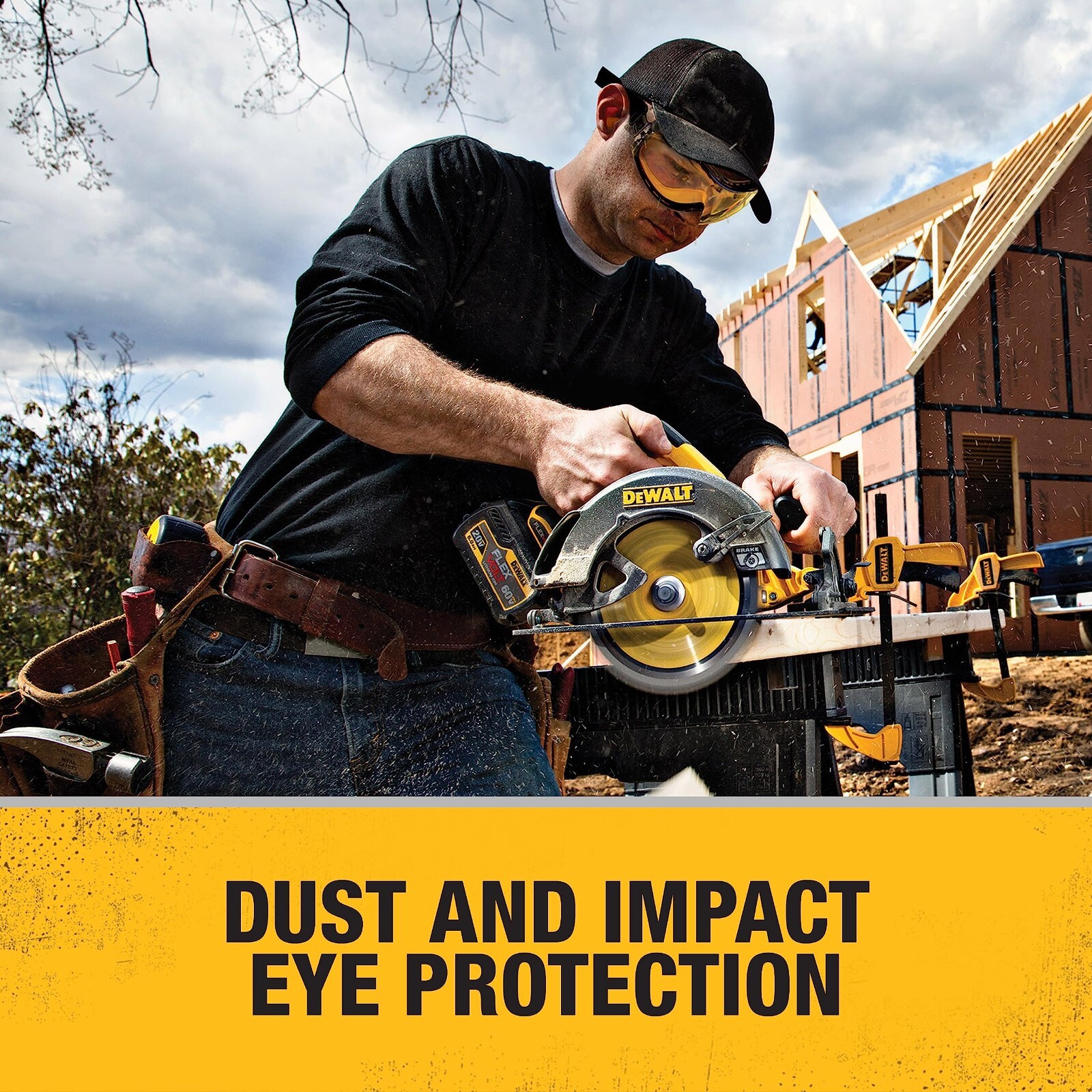 Dewalt DPG82 Concealer Anti-Fog Dual Mold Safety Goggle – 1 Pair