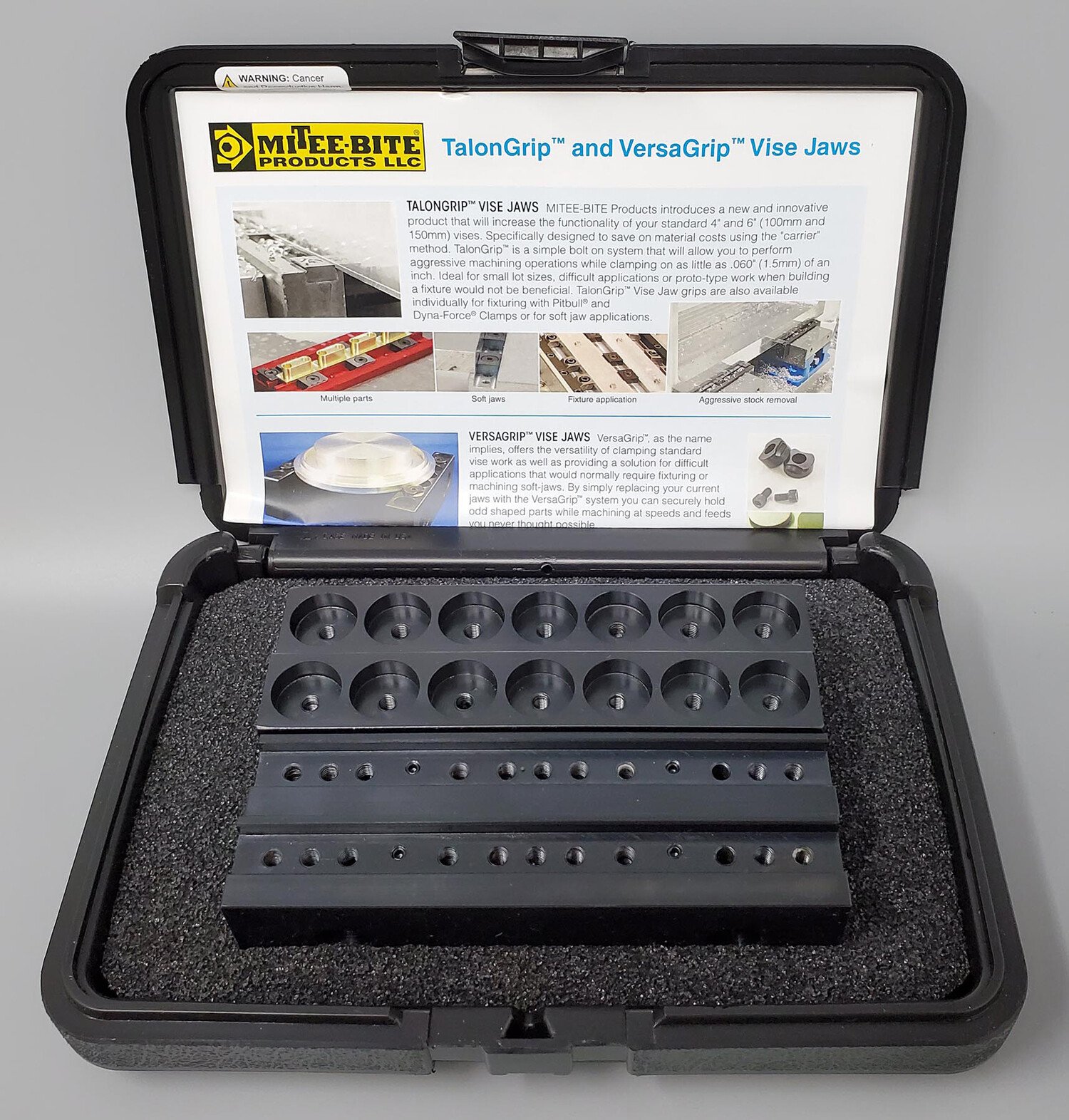 MITEE-BITE USA #33006, 6″Long TalonGrip/VersaGrip Vise Jaws Kit For 4″/6″ Vises