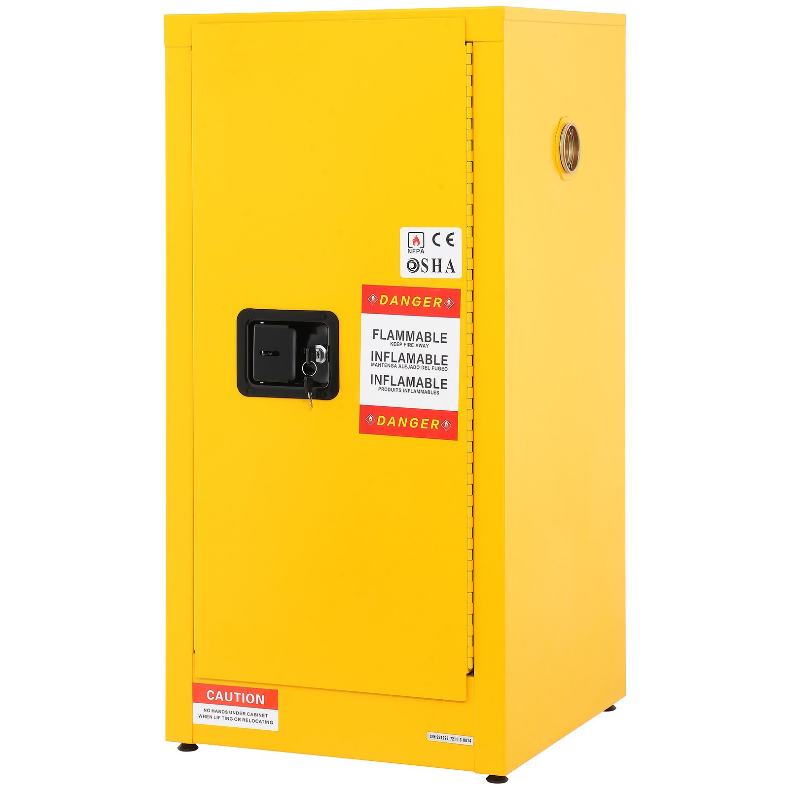 Uimoso 16 Gal Capacity Flammable Storage Cabinet for Flammable Liquids