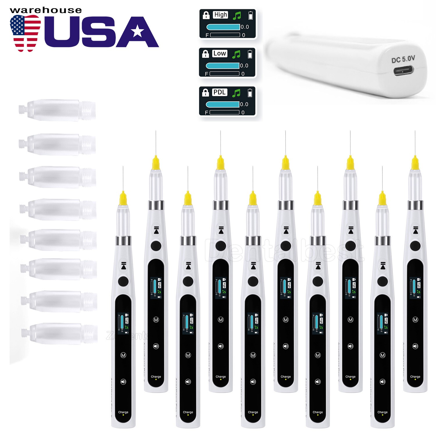 AZDENT Dental Painless Oral Local Painless Anesthesia Injection Device Pen+T