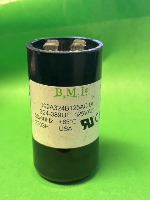 324-389 uF x 110/125 VAC – BMI Start Capacitor # 092A324B125AC1A Made in The USA