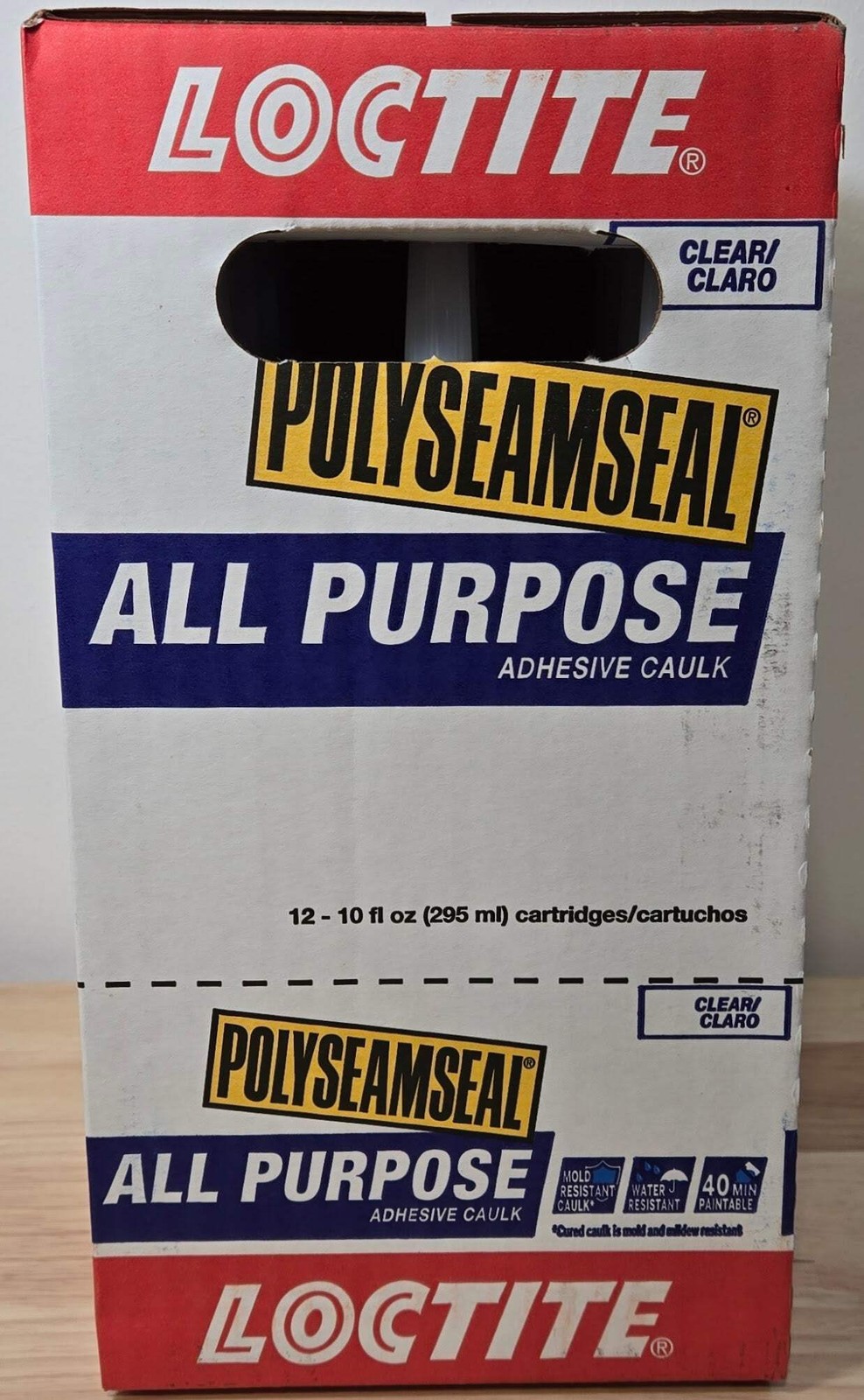 Loctite Polyseamseal Clear All Purpose Latex Caulk Sealant Case of 12x 10 oz 215