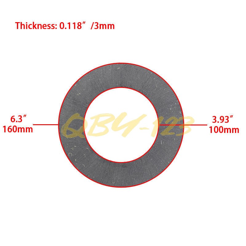 (6) BP247000061-A Friction Disc/Clutch Lining 6.3″ O.D. 3.82″ I.D. Fits Bush Hog