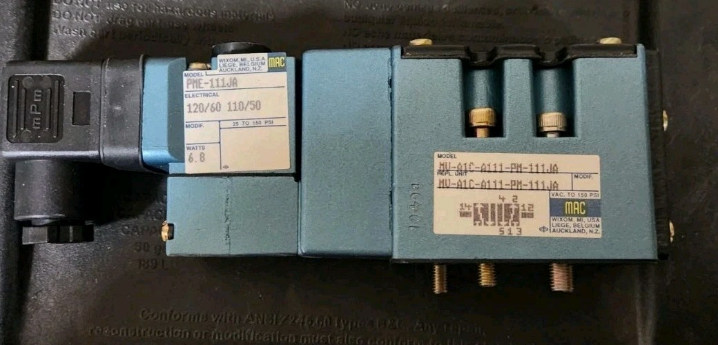(New In Box) MAC Valves MV-A1C-A111-PM-111JA Solenoid Valve W/PME-111JA 120v6.8W