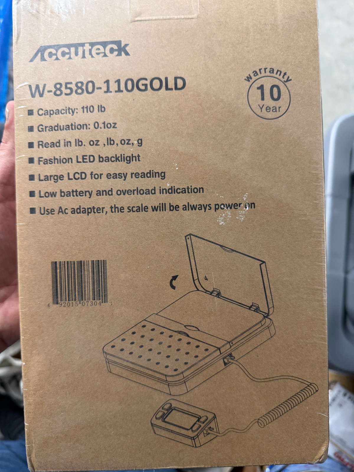 Accuteck ShipPro W-8580 110lbs GOLD