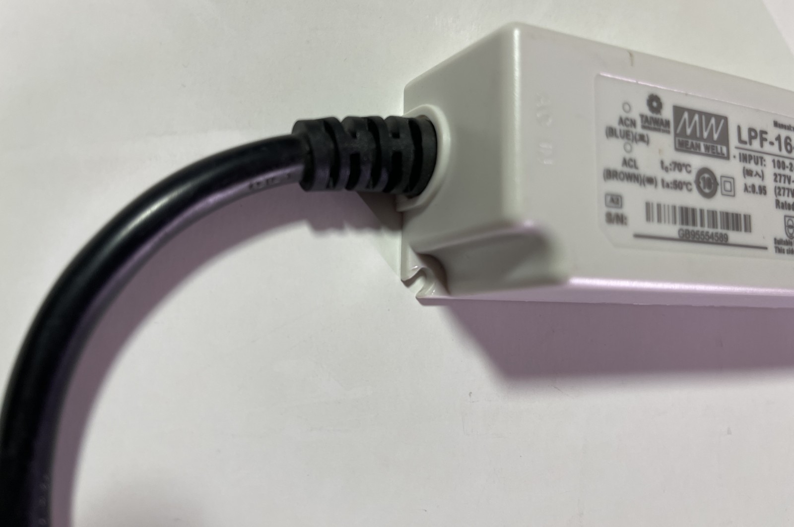 1-PC MEAN WELL LPF-16-12 100-277VAC LED DRIVER POWER SUPPLY OUTPUT 12VDC 1.34A