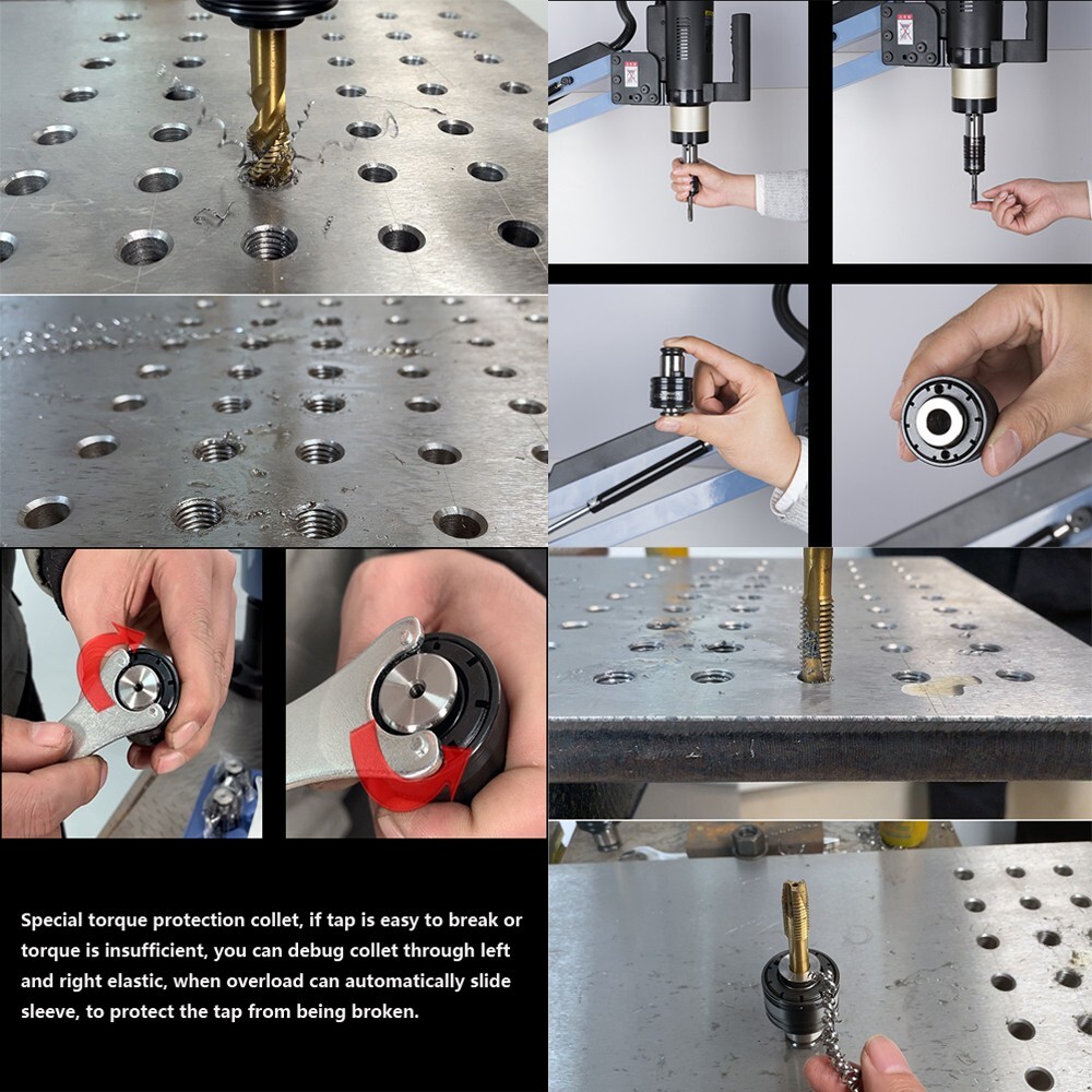 M3-M12 Vertical Pneumatic Tapping Machine GT12 Tap Chuck 0.6-0.8Mpa