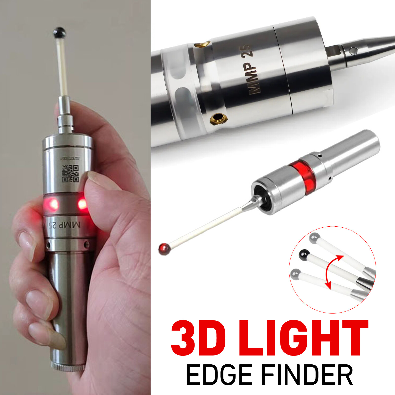 MMP25 3D Light Edge Finder CNC Machining Center Sub-center Rod detection sensor