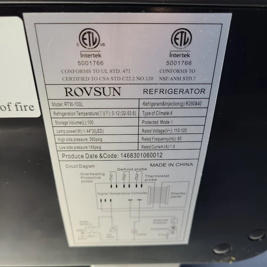Used Rovsun RTW-100L Refrigerated Deli Display Case | Stock No. 1051560