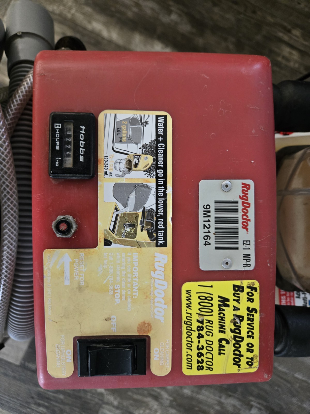 Rug Doctor E1 MP-R Upright Corded Carpet Cleaner w/ Hose Upholstery Tool