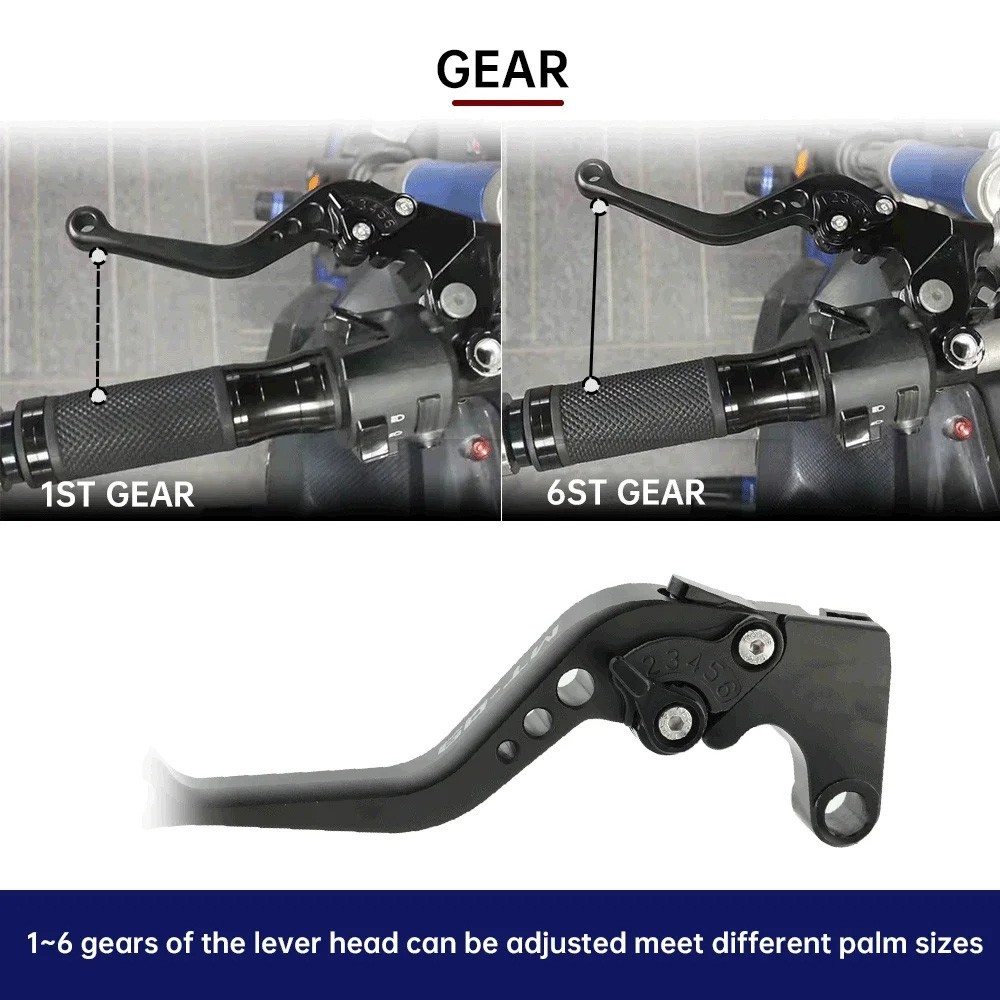 2025 Short Brake Clutch Lever For YAMAHA MT-07 MT07 MT-09 MT09 Tracer