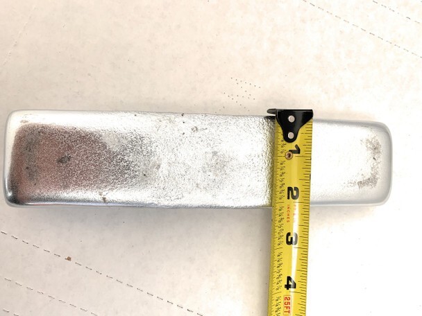 RotoMetals Zamak 2 Ingot Whole (4% Aluminum, 3% Copper, 93% Zinc)
