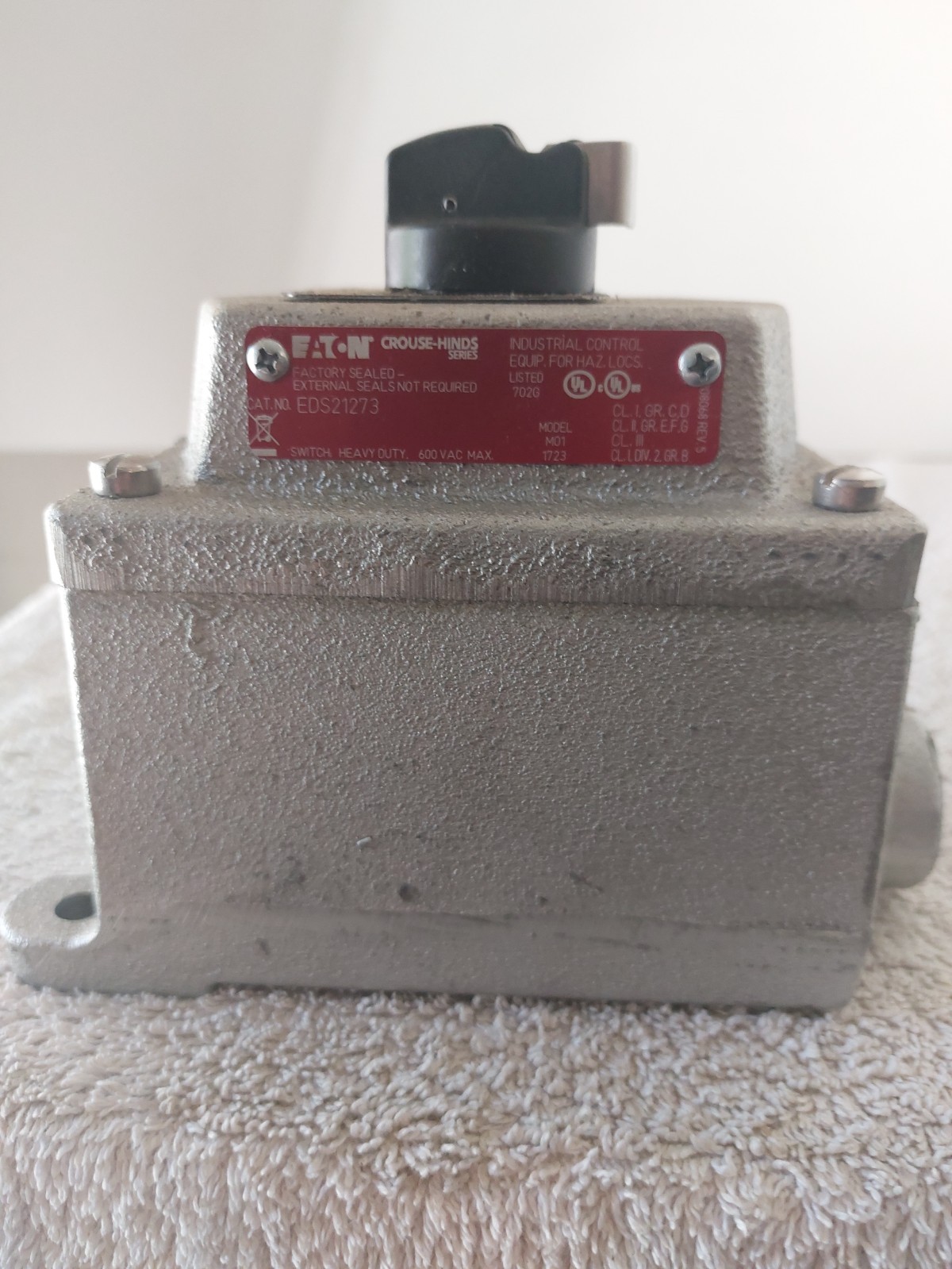 CROUSE-HINDS EDS21273 HOA 3-POSTION SEL SWITCH