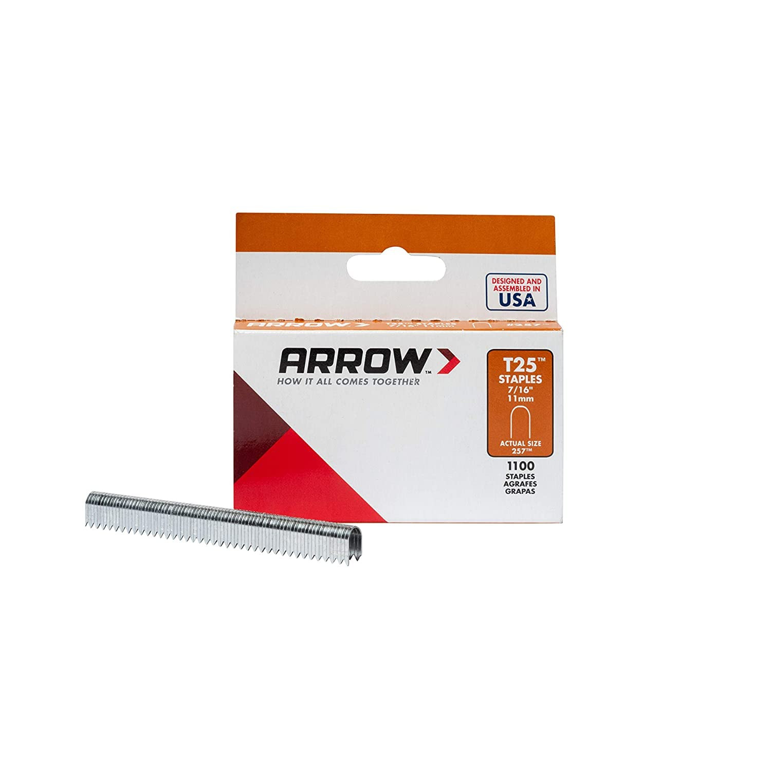 Arrow Heavy Duty T25 round Crown Staples for Cable and Low Voltage Wiring, 11…