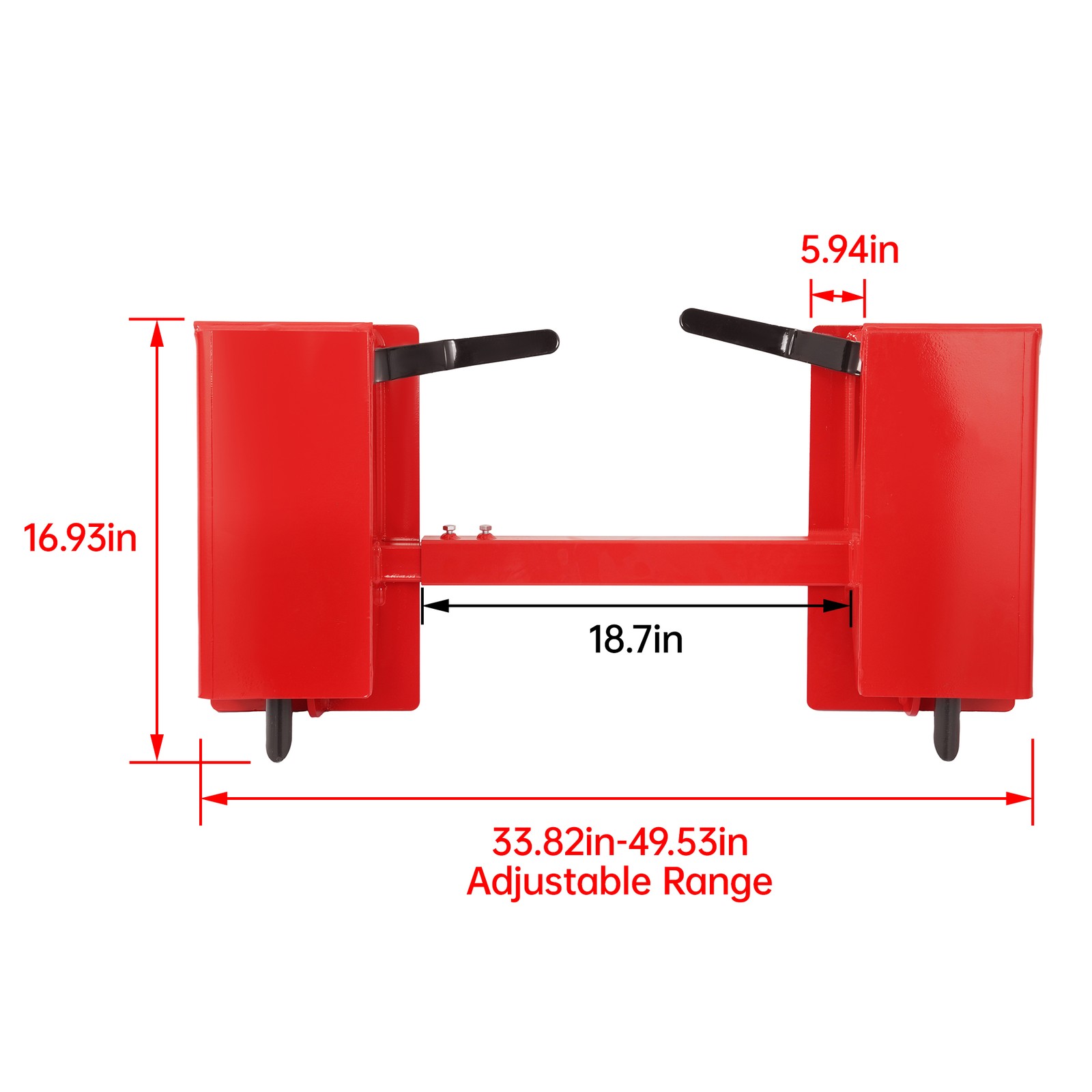 New Skid Steer Quick Attach Conversion Adapter W/ Adjustable Cross Brace 4000LBS