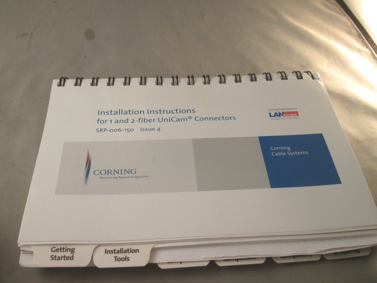 Corning TKT-UNICAM-CTS Fiber UniCam Optic Termination Toolkit used good cond
