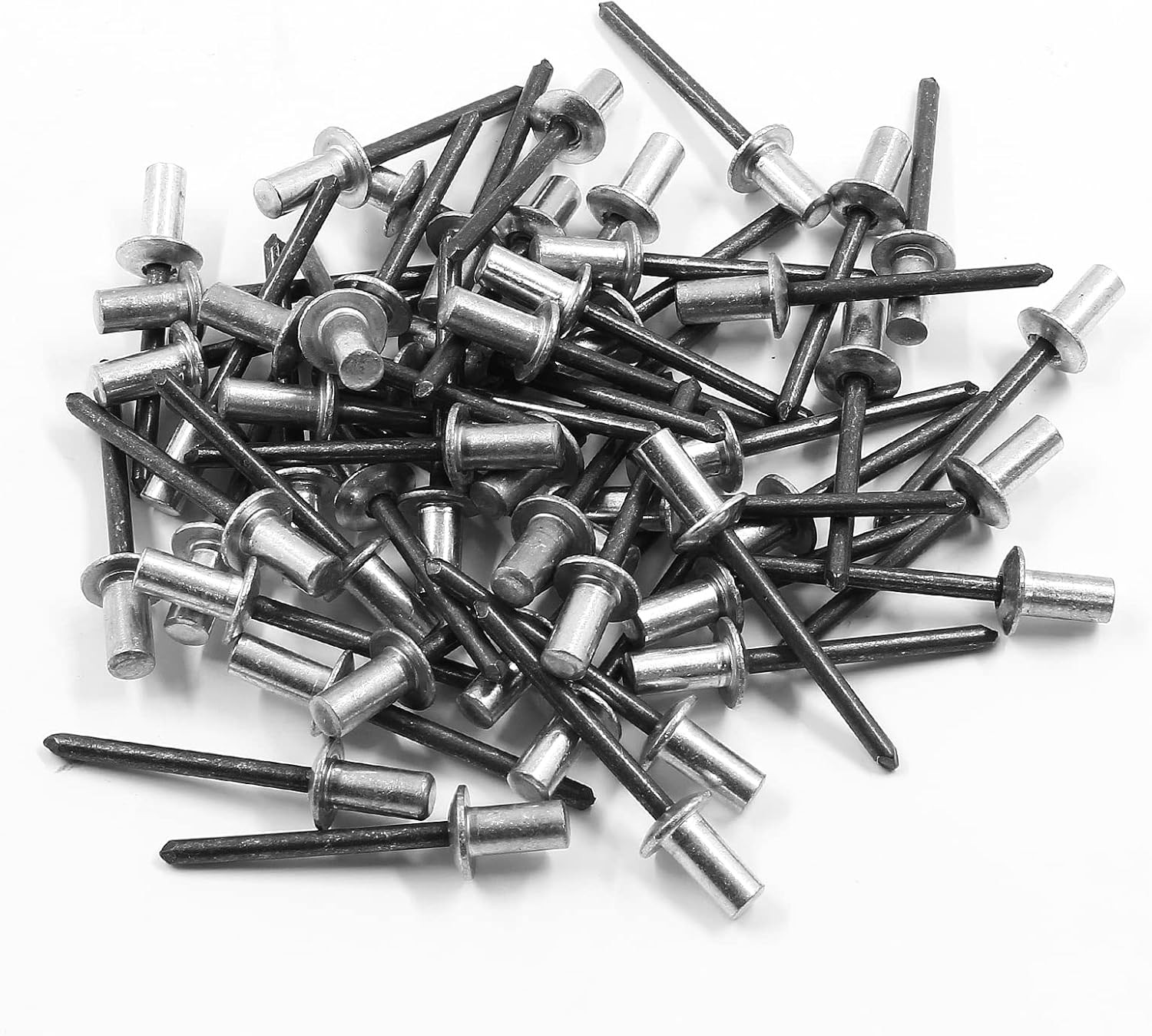 60 Pcs Aluminum Closed End Pop Rivets 3/16″ x 3/8″ Close End Blind Rivets Sea…