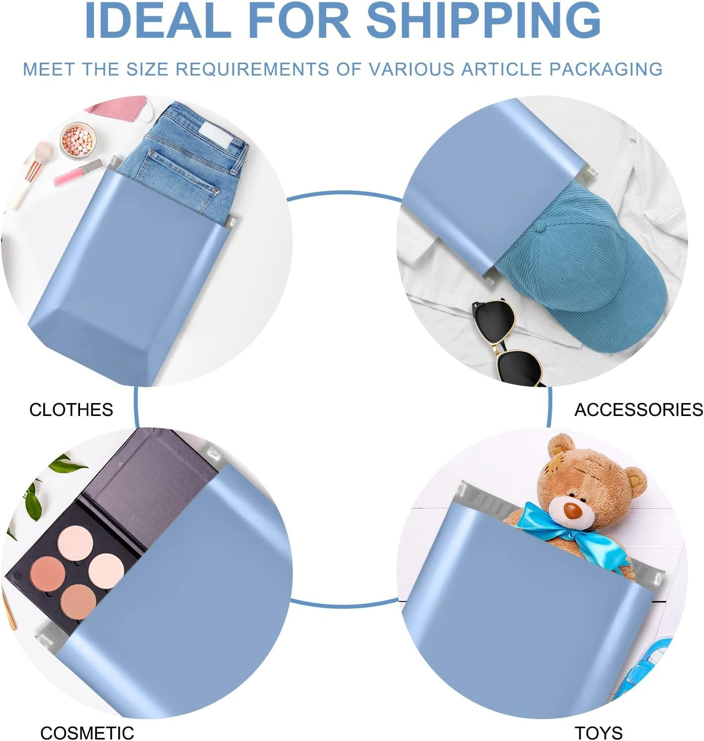 Poly Mailers 10X13 300 Pcs, Small Shipping Bags for Clothes, Shipping Envelopes