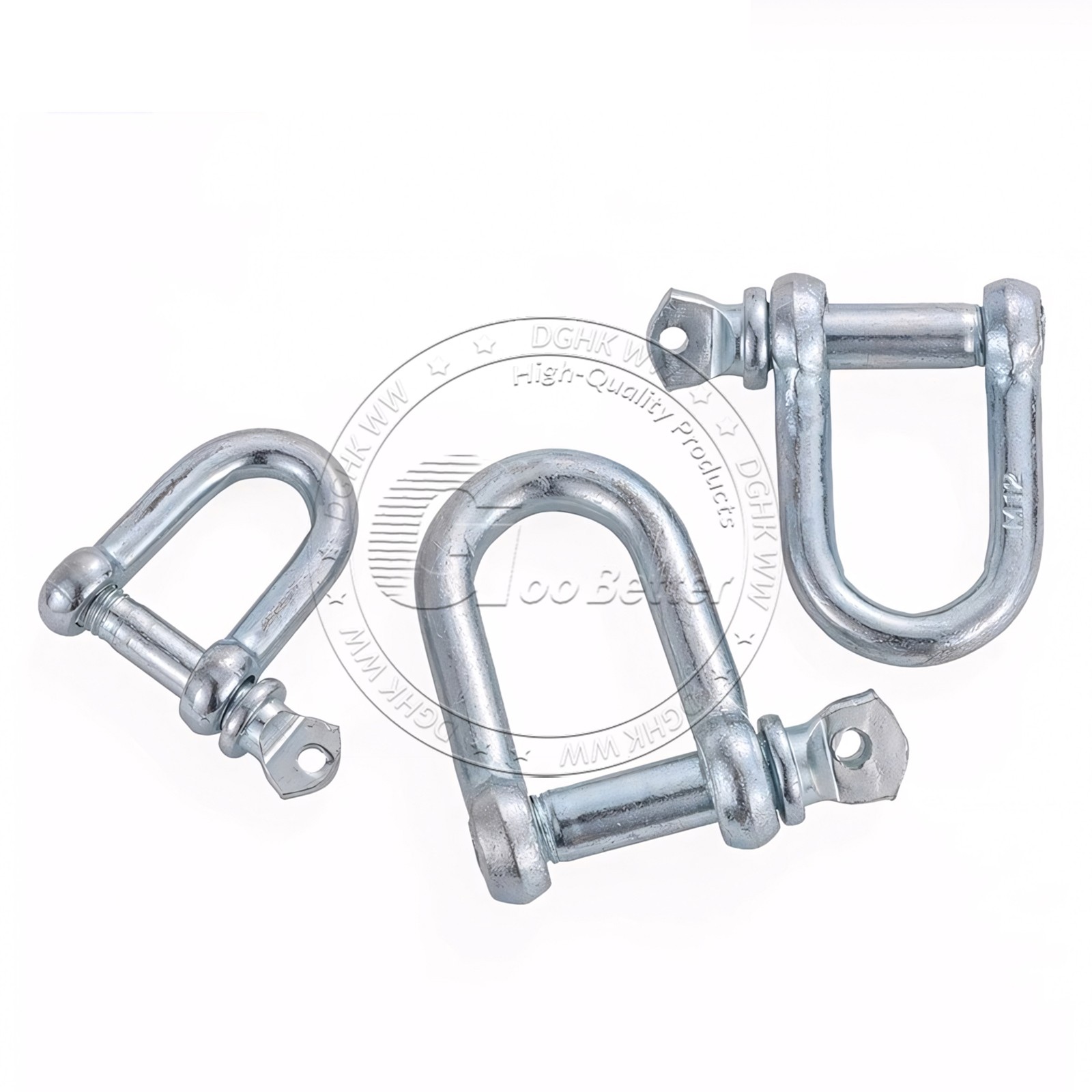 M6-M50 Galvanised Steel Lifting Towing Bow Dee D Link Shackles 0.02 Ton to 9 Ton