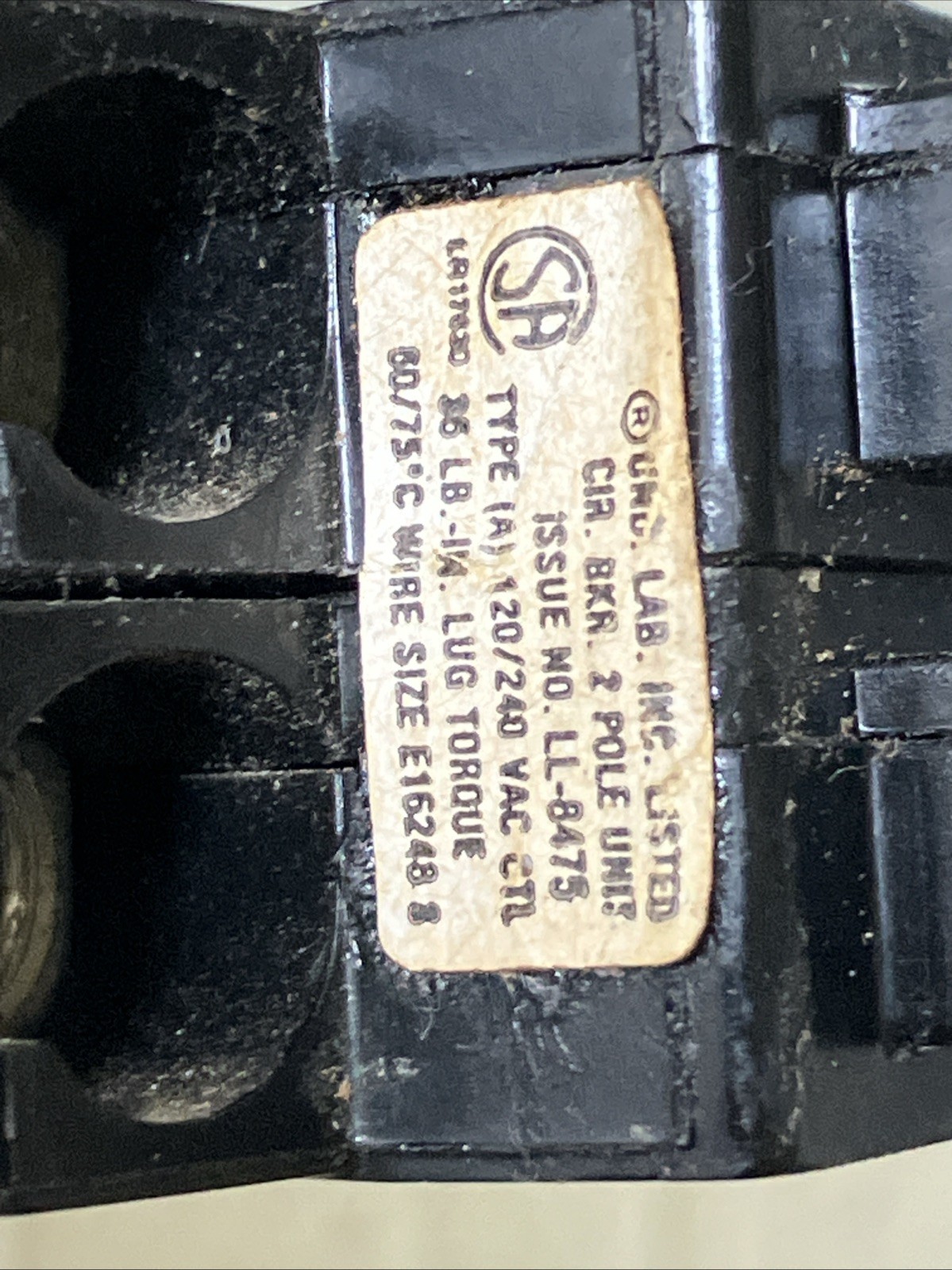 A230 30A 2 POLE SYLVANIA Challenger CIRCUIT BREAKER A 120/240 VAC Side Mount