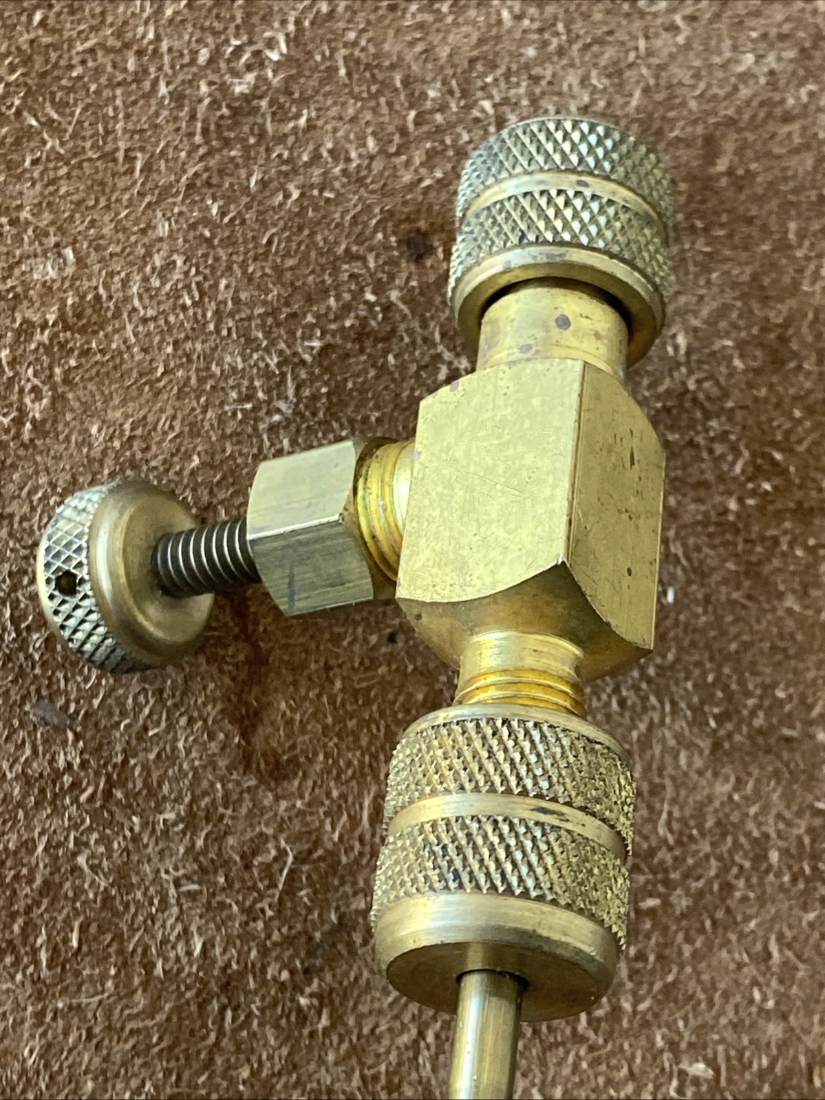 C&D CD3900 Valve Core Removal Tool 1/4 Flare Access Fitting w/ Orig Instructions