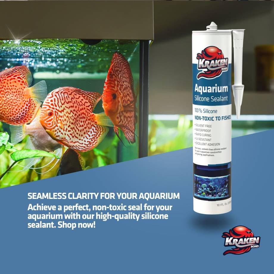 Black Aquarium Silicone Sealant – (2×10.1 fl. oz.) 100% Waterproof Aquarium S…