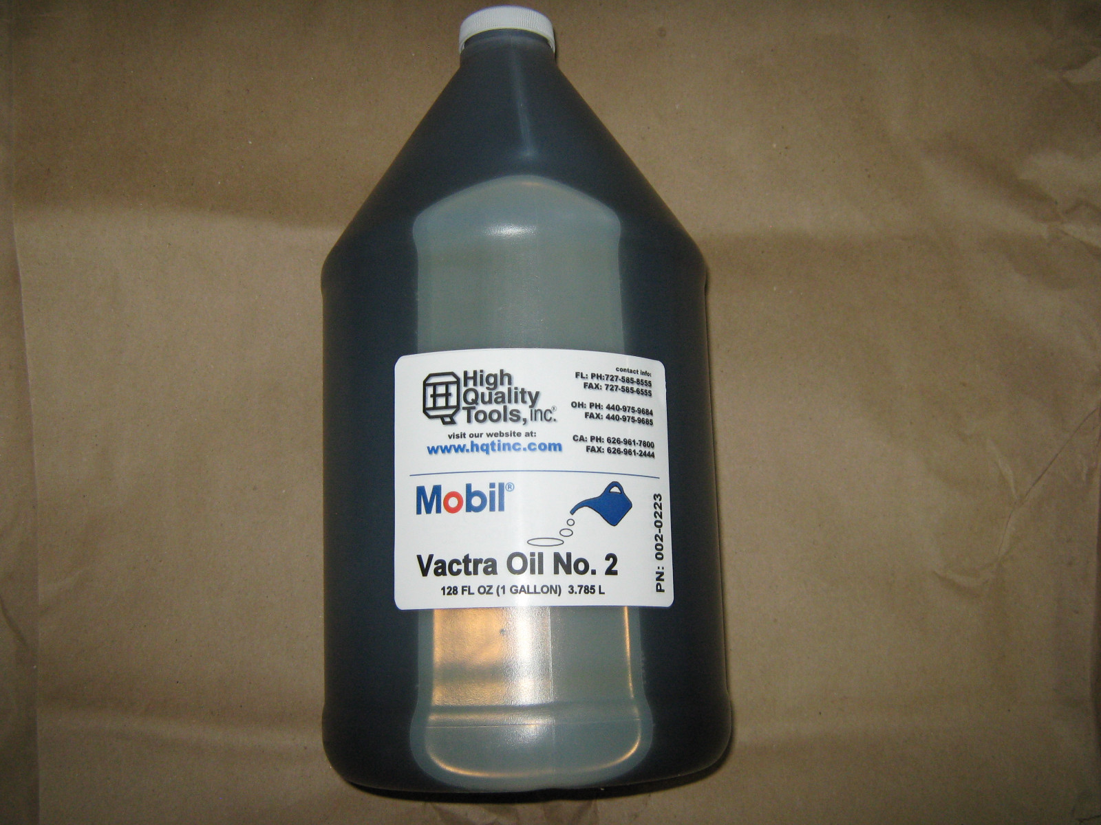 1 GALLON MOBIL VACTRA WAY OIL #2 for BRIDGEPORT, HAAS MILLS & HARDINGE LATHES