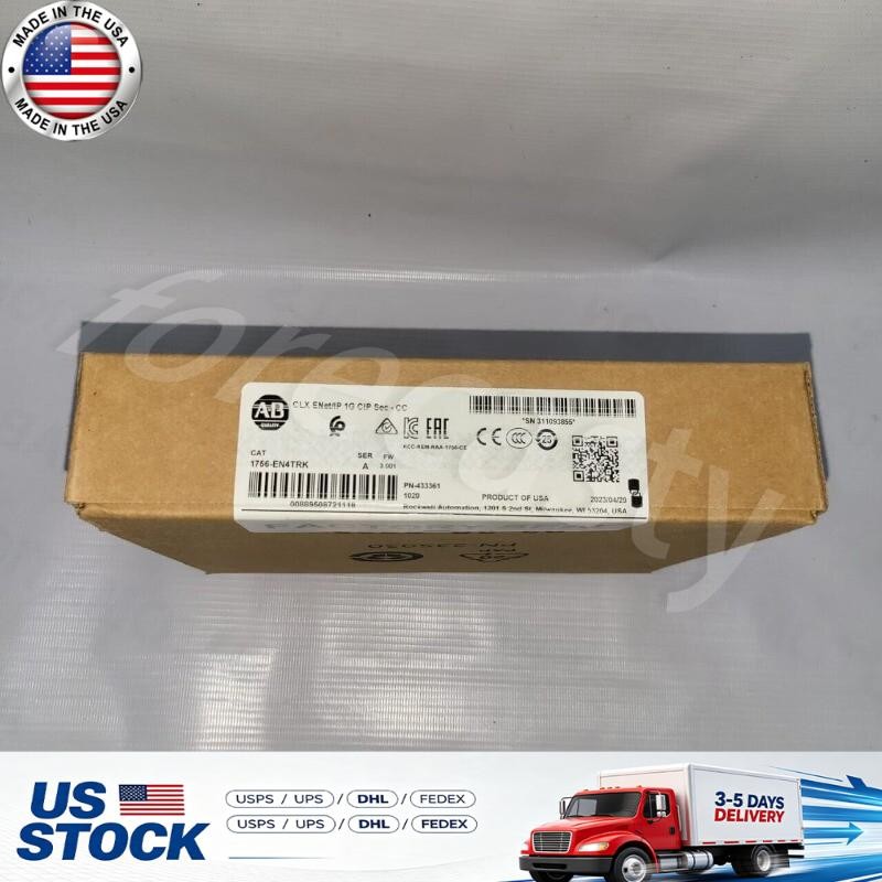 AB 1756-EN4TRK ControlLogix 4-Port Ethernet/IP Communication Module US Free Tax