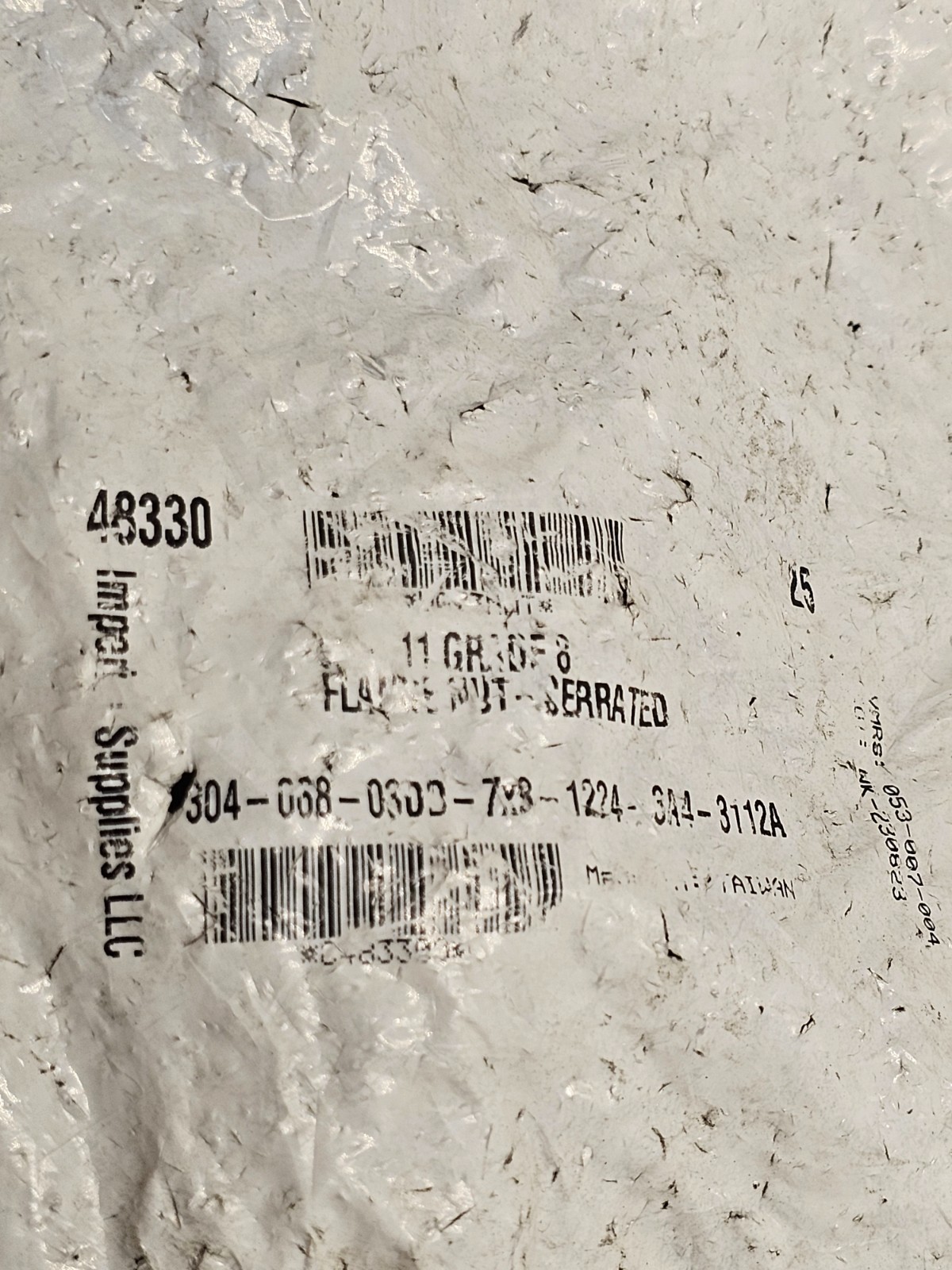 (QTY 25) Imperial 48330 Serrated Flange Nut 5/8″-11 Steel Phosphate & Oil Gr.8