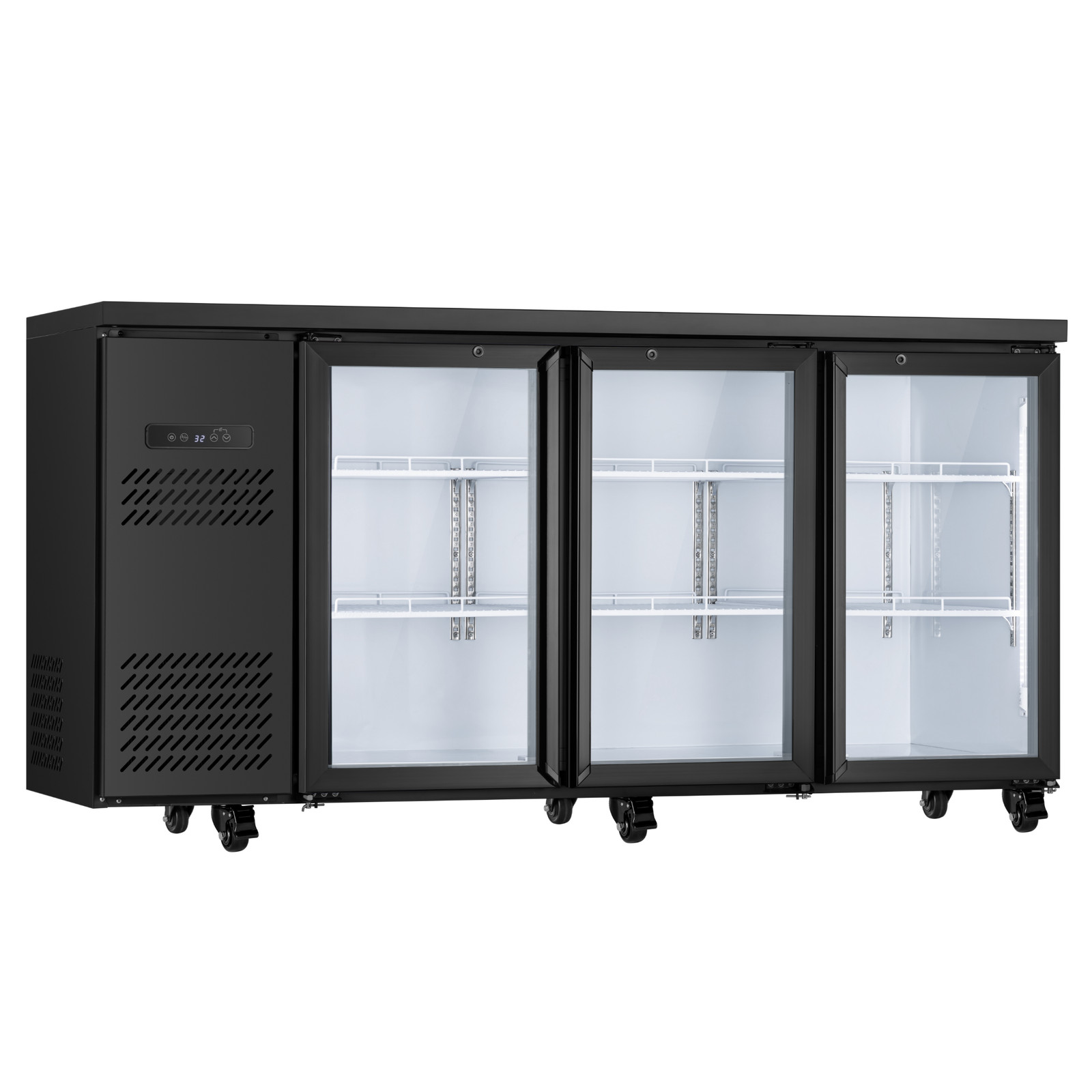 Yeego 19.6 Cu.Ft Commercial Back Bar Cooler with 3 Glass Door for Beverages New