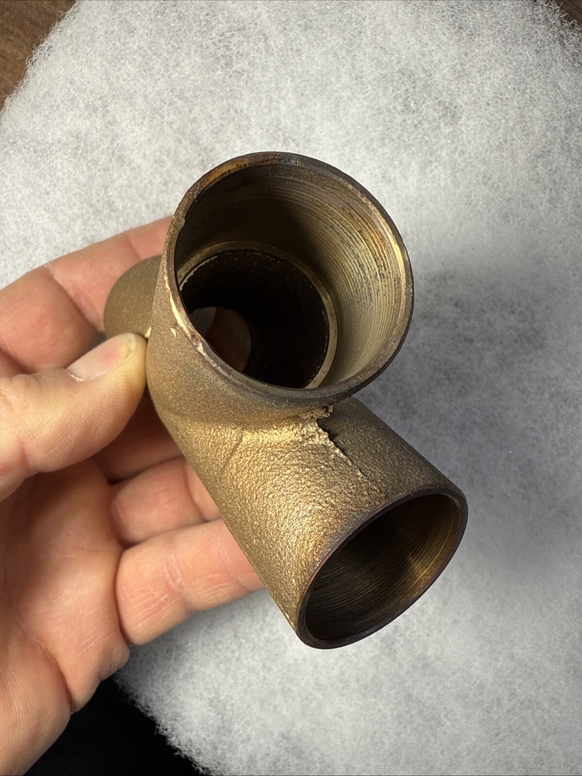 Nibco 45 Wye Cast Bronze C X C X C – 1″– #749 Lot Of 1