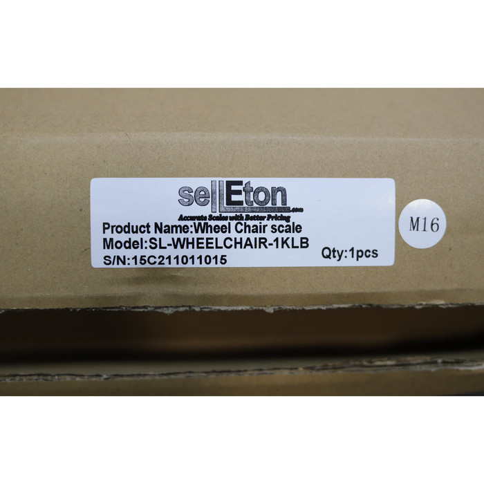 SL-Wheelchair-1k Aluminum Wheel Chair Drum Scale 1000 lb x .2 lb