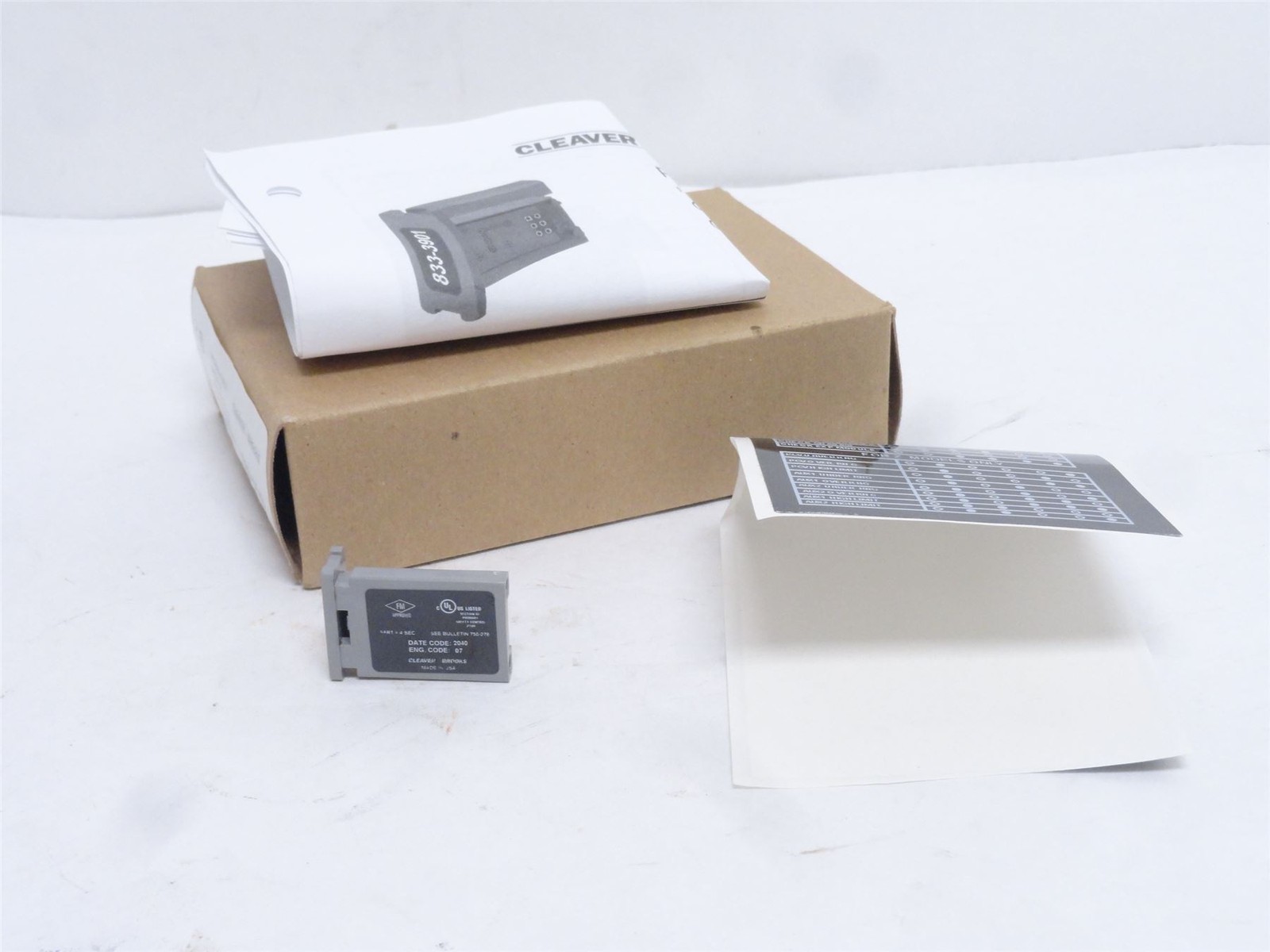 244973 New In Box; Cleaver Brooks 833-143 Fireye Burner Logix Program Module