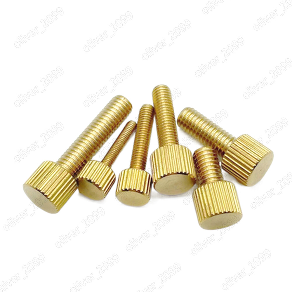 Brass Thumb Screws Knurled Flat Head M2 M2.5 M3 M4 M5 M6