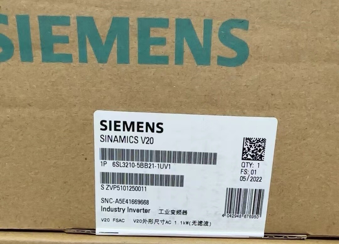 1PCS Brand New Siemens 6SL3210-5BB21-5UV1 6SL3 210-5BB21-5UV1 Fast delivery