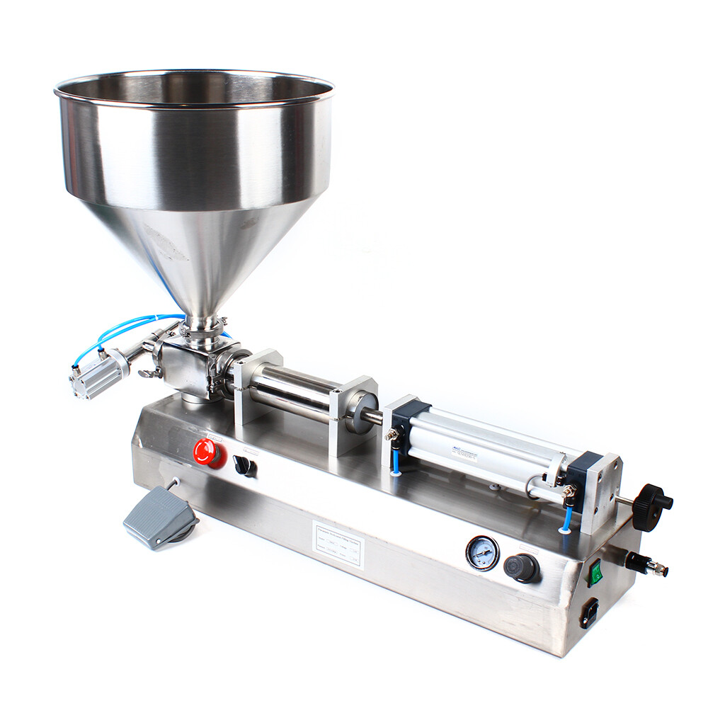 Pneumatic Liquid Filling Machine 50-500ml Semi-auto Paste Liquid Filler 110V USA