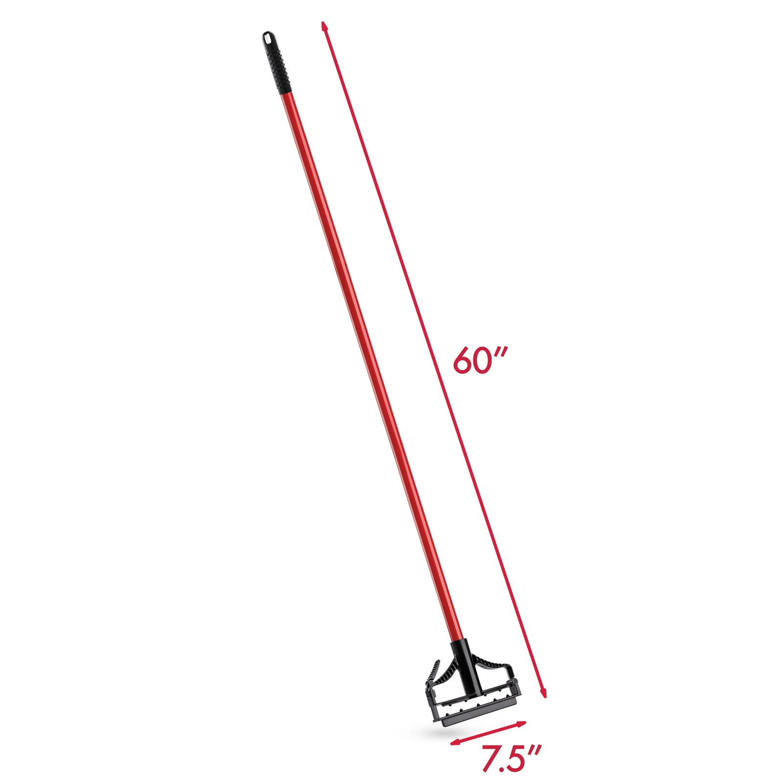 Libman Steel Mop Handle 60 Inch Red Black – Polypropylene Frame Quick Release