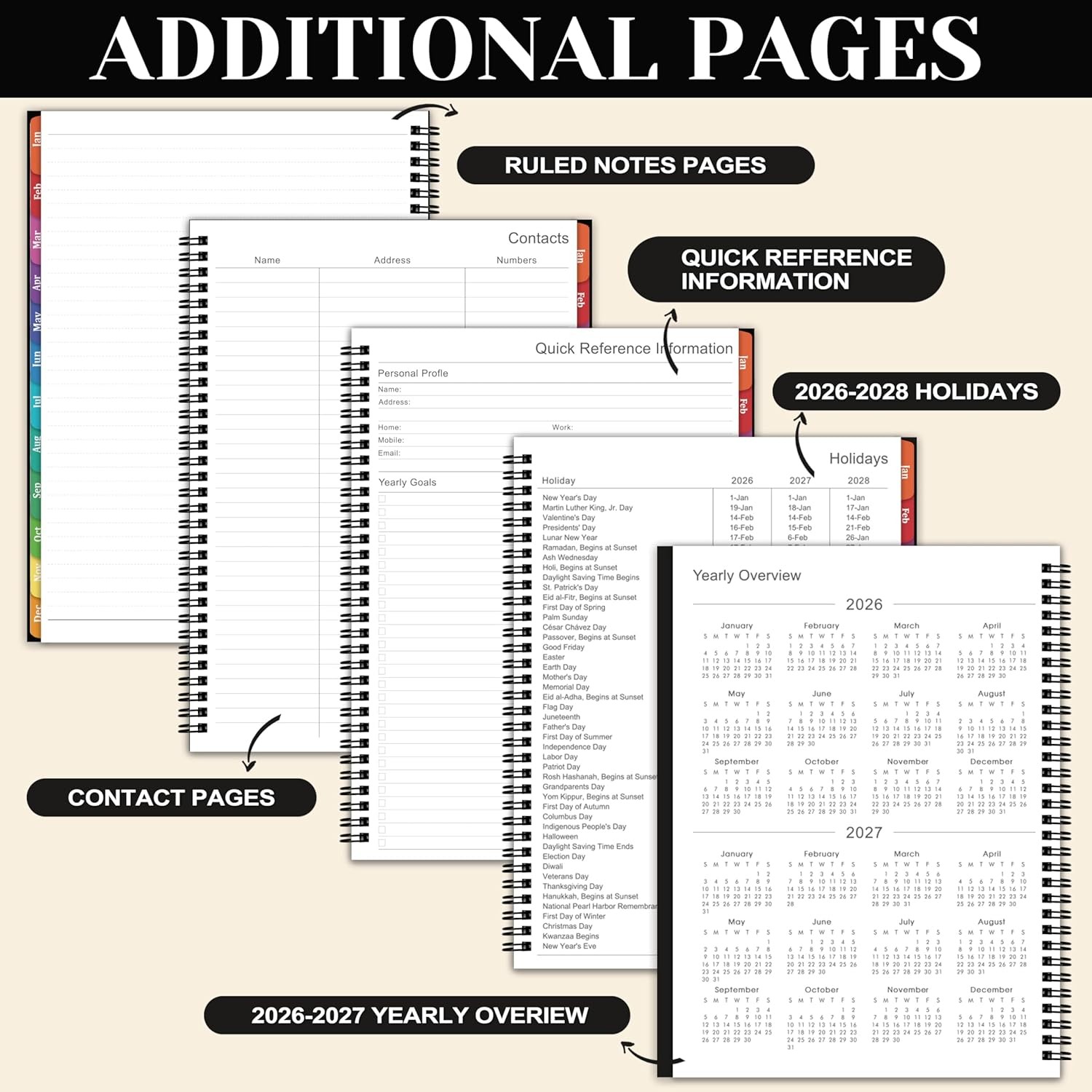 2026 Planner – 2026 Planner Weekly and Monthly, JAN. 2026 – DEC. 2026 11» X 9»
