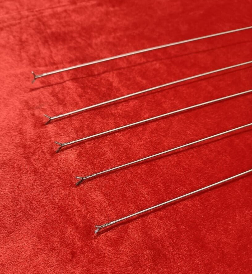 5pc – Hysteroscopy Semi Rigid Rotatable Alligator 5FR 40CM Reusable Instruments
