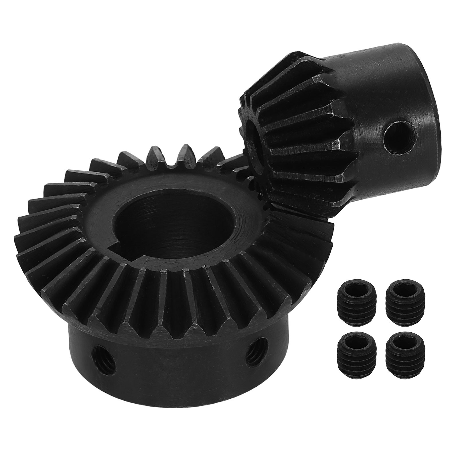 2Pcs Tapered Bevel Gear Set, 1.5 m 1:2 (15T/30T) Bevel Gears(8/17mm Shaft Hole)