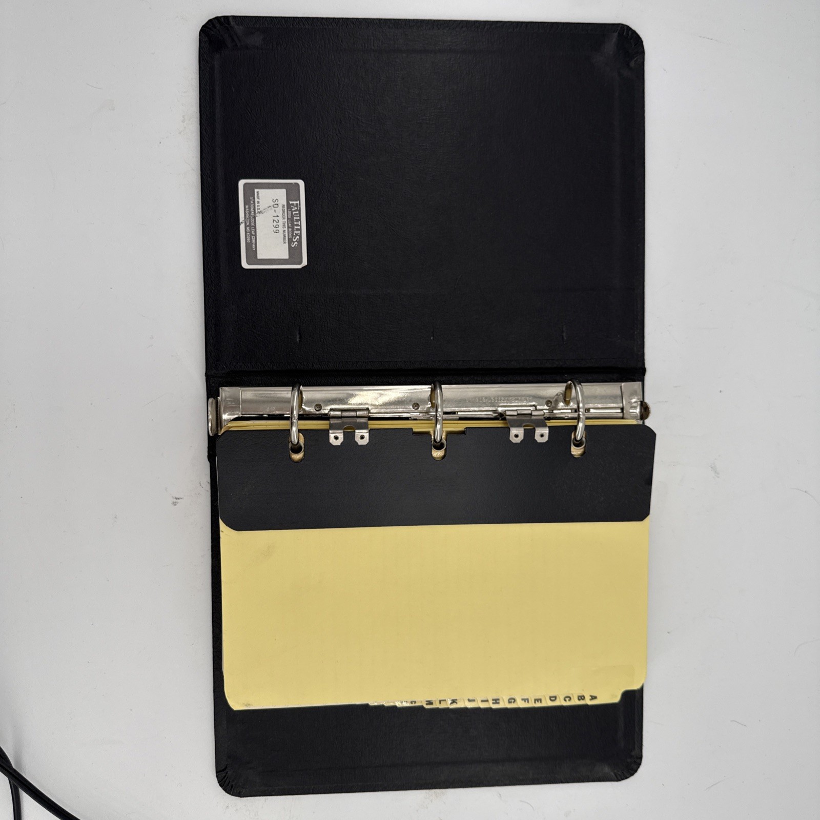 Vtg 3 Ring Loose Leaf Binder Stationary Aico Hard Cover Ledger Book NOS