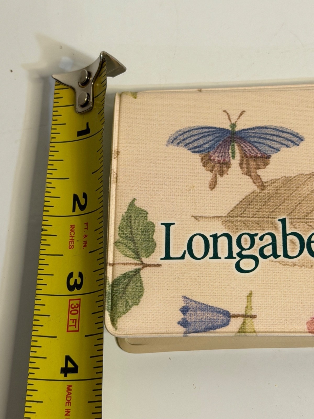 Longaberger Floral Butterfly Notepad Paper Desk Stationary Charming Decor New