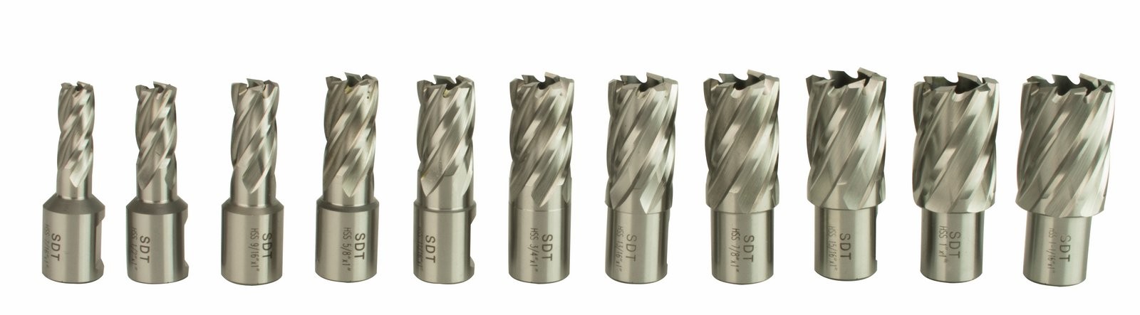 Steel Dragon Tools® 13pc. High Speed Steel HSS Annular Cutter Kit 1″ Depth