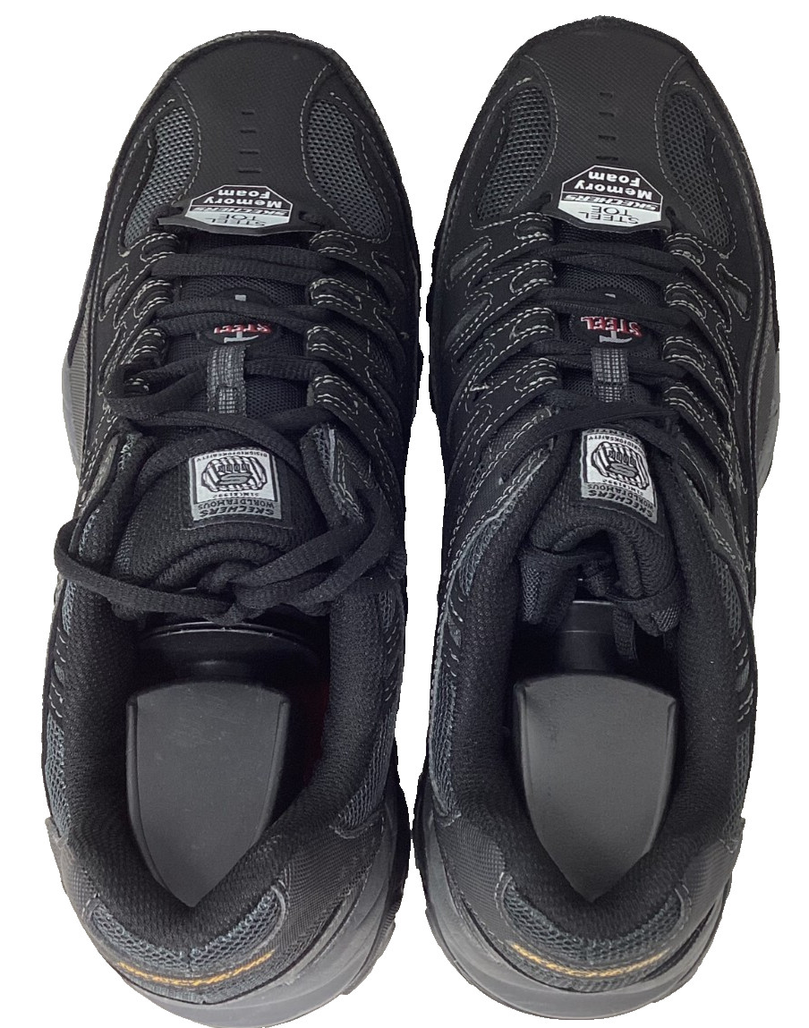 Skechers Men’s Work RF Cankton Steel Toe Black/Char Lace Up Shoes Size:9 205O