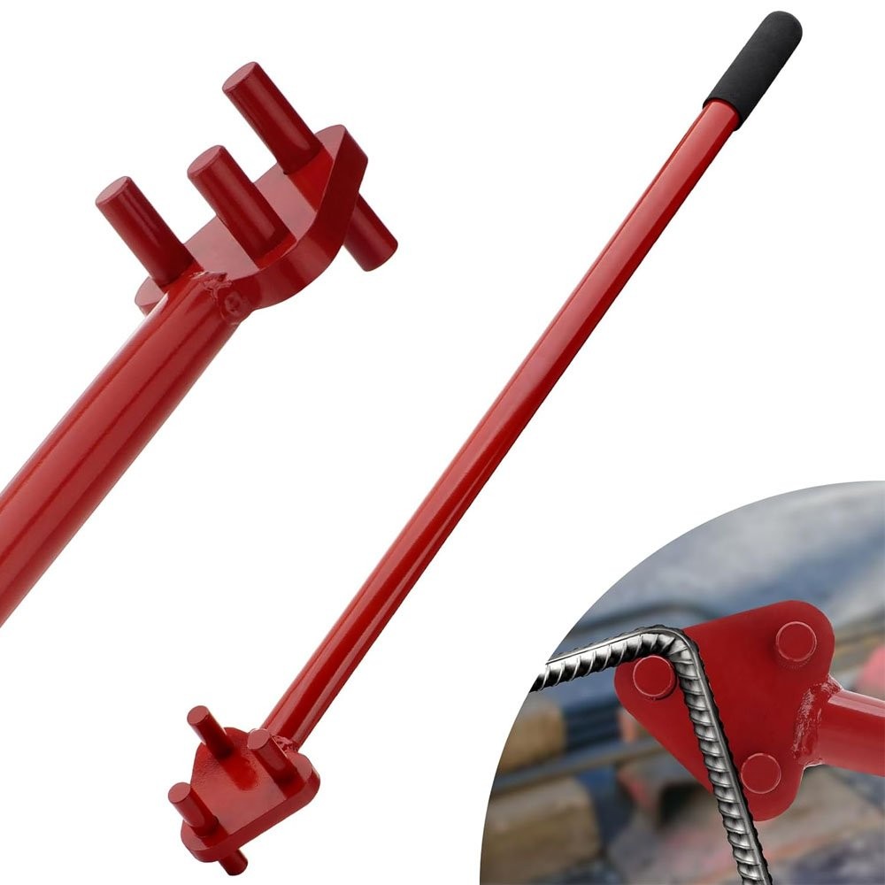 Manual Rebar Bender for 5/8 inch Rebar Flat Steel Rod Bending Tool Hand Operated